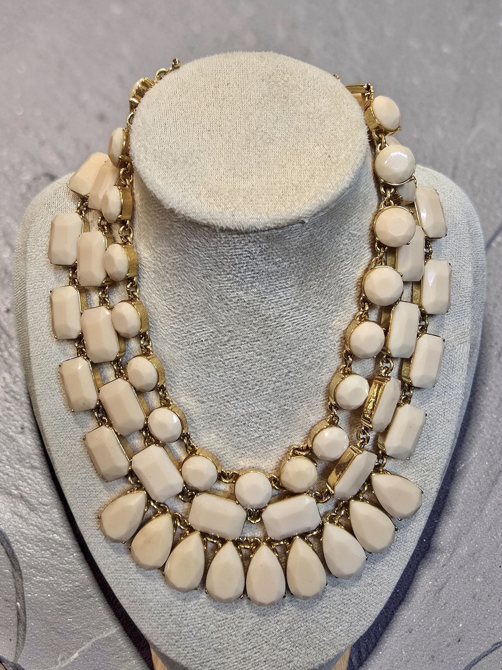 Kate Spade Riviera Garden Triple Strand Statement Necklace